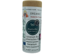 Load image into Gallery viewer, Nativilis Organic Geranium Essential Oil (Pelargonium graveolens) - 100% Natural - 30ml - (GC/MS Tested)
