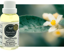 Load image into Gallery viewer, Nativilis Organic Bergamot Essential Oil - (Citrus bergamia) - 100% Natural - 30ml - (GC/MS Tested)
