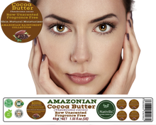 Load image into Gallery viewer, Nativilis Amazonian Cocoa Butter Raw Unscented Fragrance Free (Theobroma cacao) Skin Natural Moisturizer Replenishing skin&#39;s moisture protecting your skin improving elasticity – Copaiba properties
