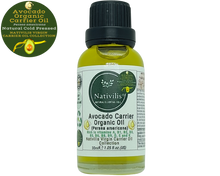 Load image into Gallery viewer, Nativilis Organic Avocado Carrier Oil (Persea americana) Hair, Face &amp; Skin - Natural Cold Pressed - Rich in vitamins A, B1, B2, B3, B5, B6, B8, B9, D, E and K - Moisturizes Dry Skin – Copaiba
