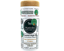 Load image into Gallery viewer, Nativilis TUCUMA VIRGIN OIL (Astrocaryum vulgare) Amazonian Rainforest Collection HIGH CONCENTRATION VITAMIN-A BETA-CAROTENE - SKIN and Hair Care - nourishing, moisturizing, antioxidant and anti-inflammatory properties - Copaiba
