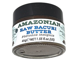 Nativilis Amazonian Raw Bacuri Butter (Platonia insignis) - Reduces the formation of redness emollient properties high absorption rate - anti-ageing stabilises collagen + elastin production – Copaiba