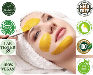 Nativilis Amazonian Yellow Clay Mild Powder Kaolin - Natural Facial Body Mask – Absorb Less Oil Perfect for Sensitive Dry Skin – Increased Collagen – Skin Remineralize - Copaiba benefits