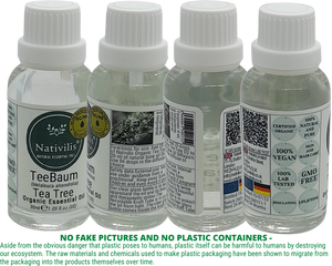 Nativilis Organic Tea Tree Essential Oil (Melaleuca alternifolia) - 100% Natural - 30ml - (GC/MS Tested)