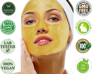 Nativilis Amazonian Yellow Clay Mild Powder Kaolin - Natural Facial Body Mask – Absorb Less Oil Perfect for Sensitive Dry Skin – Increased Collagen – Skin Remineralize - Copaiba benefits