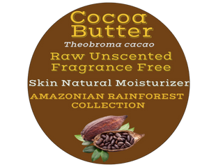 Nativilis Amazonian Cocoa Butter Raw Unscented Fragrance Free (Theobroma cacao) Skin Natural Moisturizer Replenishing skin's moisture protecting your skin improving elasticity – Copaiba properties