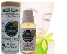 Load image into Gallery viewer, Nativilis Organic Ylang Ylang Essential Oil (Cananga odorata var. genuina)- 100% Natural - 30ml - (GC/MS Tested)
