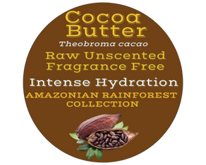 Nativilis Amazonian Cocoa Butter Raw Unscented Fragrance Free (Theobroma cacao) Skin Natural Moisturizer Replenishing skin's moisture protecting your skin improving elasticity – Copaiba properties