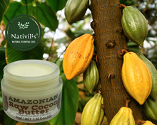 Load image into Gallery viewer, Products Nativilis Amazonian Cocoa Butter Raw (Theobroma cacao) Skin Natural Moisturizer Replenishing skin&#39;s moisture protecting your skin improving elasticity – Copaiba properties
