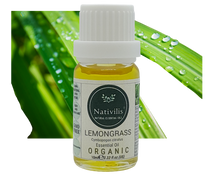 Load image into Gallery viewer, Organic Lemongrass Essential Oil | Nativilis Natural Essential Oils
