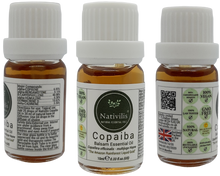 Load image into Gallery viewer, Nativilis Copaiba Balsam Essential Oil (10ml) - 100% Natural (Copaifera Officinalis ) (GC/MS Tested)
