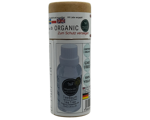 Nativilis Organic Tea Tree Essential Oil (Melaleuca alternifolia) - 100% Natural - 30ml - (GC/MS Tested)