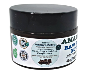 Nativilis Amazonian Raw Bacuri Butter (Platonia insignis) - Reduces the formation of redness emollient properties high absorption rate - anti-ageing stabilises collagen + elastin production – Copaiba