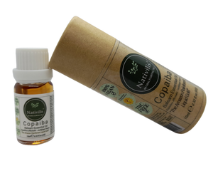 Nativilis Copaiba Balsam Essential Oil (10ml) - 100% Natural (Copaifera Officinalis ) (GC/MS Tested)