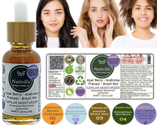Load image into Gallery viewer, Nativilis CAPILAR MOISTURIZER enriched with 04 Amazonian Rainforest Virgin Oil ACAI BERRY ANDIROBA PRACAXI BRAZIL NUT - Complex emollient restructuring hair fibres strengthens roots dry hair – Copaiba

