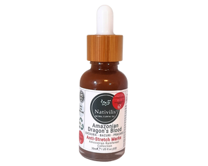 Nativilis Amazonian Dragon’s Blood (trilipid complex enriched) Virgin Rainforest Bio Oil - UCUUBA - BACURI – PRACAXI – anti-stretch marks properties stimulating the production of collagen - Copaiba