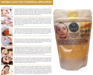 Nativilis Amazonian Yellow Clay Mild Powder Kaolin - Natural Facial Body Mask – Absorb Less Oil Perfect for Sensitive Dry Skin – Increased Collagen – Skin Remineralize - Copaiba benefits