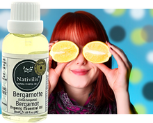 Load image into Gallery viewer, Nativilis Organic Bergamot Essential Oil - (Citrus bergamia) - 100% Natural - 30ml - (GC/MS Tested)
