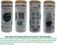 Load image into Gallery viewer, Nativilis Organic Lemongrass Essential Oil (Cymbopogon citratus) - 100% Natural - 30ml - (GC/MS Tested)
