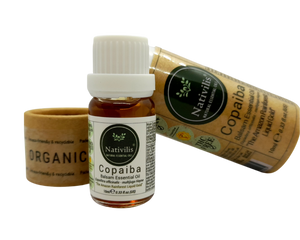 Nativilis Copaiba Balsam Essential Oil (10ml) - 100% Natural (Copaifera Officinalis ) (GC/MS Tested)