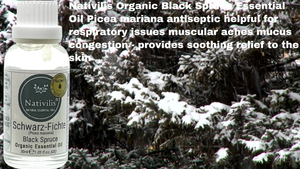 Nativilis Organic Black Spruce Essential Oil (Picea mariana) - 100% Natural - 30ml - (GC/MS Tested)