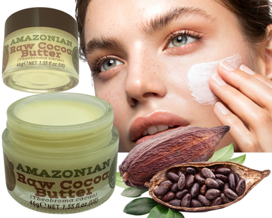 Products Nativilis Amazonian Cocoa Butter Raw (Theobroma cacao) Skin Natural Moisturizer Replenishing skin's moisture protecting your skin improving elasticity – Copaiba properties