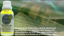 Load image into Gallery viewer, Nativilis Organic Palmarosa Essential Oil (Cymbopogon martinii)- 100% Natural - 30ml - (GC/MS Tested)
