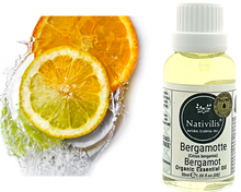 Load image into Gallery viewer, Nativilis Organic Bergamot Essential Oil - (Citrus bergamia) - 100% Natural - 30ml - (GC/MS Tested)
