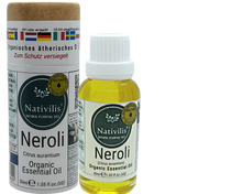 Load image into Gallery viewer, Nativilis Organic Neroli Essential Oil (Citrus aurantium) - 100% Natural - 30ml - (GC/MS Tested)
