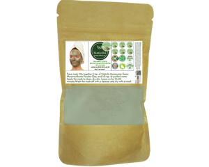 Nativilis Amazonian Green Montmorillonite Powder Clay - Natural Facial Hair Body Mask – oily and acne-prone skin restoring balance skin PH levels – Best known most used - Copaiba benefits