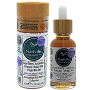 Load image into Gallery viewer, Nativilis CAPILAR MOISTURIZER enriched with 04 Amazonian Rainforest Virgin Oil ACAI BERRY ANDIROBA PRACAXI BRAZIL NUT - Complex emollient restructuring hair fibres strengthens roots dry hair – Copaiba
