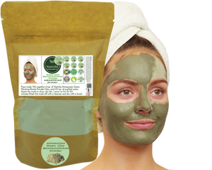 Nativilis Amazonian Green Montmorillonite Powder Clay - Natural Facial Hair Body Mask – oily and acne-prone skin restoring balance skin PH levels – Best known most used - Copaiba benefits