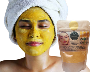 Nativilis Amazonian Yellow Clay Mild Powder Kaolin - Natural Facial Body Mask – Absorb Less Oil Perfect for Sensitive Dry Skin – Increased Collagen – Skin Remineralize - Copaiba benefits