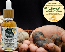 Load image into Gallery viewer, Nativilis Murumuru Virgin Oil (Astrocaryum murumuru) Amazonian Rainforest Collection - Skin Hair Care Natural Moisturizer – Less frizzy hair - Won’t clog your pores – Copaiba properties
