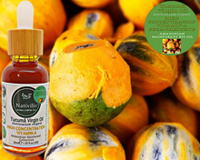 Load image into Gallery viewer, Nativilis TUCUMA VIRGIN OIL (Astrocaryum vulgare) Amazonian Rainforest Collection HIGH CONCENTRATION VITAMIN-A BETA-CAROTENE - SKIN and Hair Care - nourishing, moisturizing, antioxidant and anti-inflammatory properties - Copaiba
