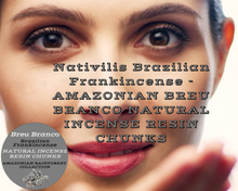 Load image into Gallery viewer, Nativilis Brazilian Frankincense - AMAZONIAN BREU BRANCO NATURAL INCENSE RESIN CHUNKS - Protium heptaphyllum - Shamanic traditional healing practices accompanying prayer - sacred purposes - Ayahuasca ceremony practitioners - Copaiba
