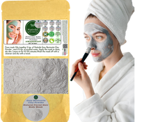 Load image into Gallery viewer, Nativilis Gray (Grey) Bentonite Clay Powder - Natural Facial Hair Body Mask Fine Soft Texture Removing Toxins from the Body Detoxifying Skin Hydrates the Hair and Scalp Copaiba
