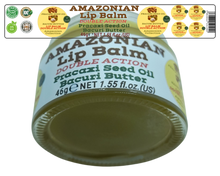 Load image into Gallery viewer, Nativilis AMAZONIAN LIP BALM DOUBLE ACTION FORMULA WITH PRACAXI SEED OIL (Pentaclethra macroloba) + BACURI BUTTER (Platonia insignis) Moisturises Dry Lips and Heals Chapped Lips - Toned Lips - Copaiba
