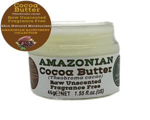 Nativilis Amazonian Cocoa Butter Raw Unscented Fragrance Free (Theobroma cacao) Skin Natural Moisturizer Replenishing skin's moisture protecting your skin improving elasticity – Copaiba properties