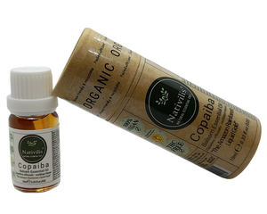 Nativilis Copaiba Balsam Essential Oil (10ml) - 100% Natural (Copaifera Officinalis ) (GC/MS Tested)