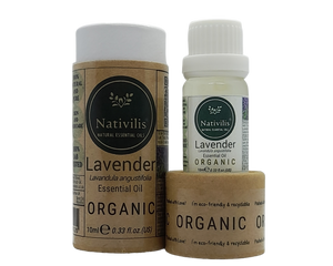 Solar Plexus Diffuser Locket Pendant and Necklace + Nativilis Organic Lavender Essential Oil 10ml Gift Set