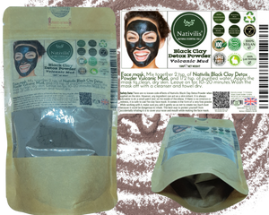 Nativilis Kaolin Black Clay Powder | Nativilis Natural Essential Oils
