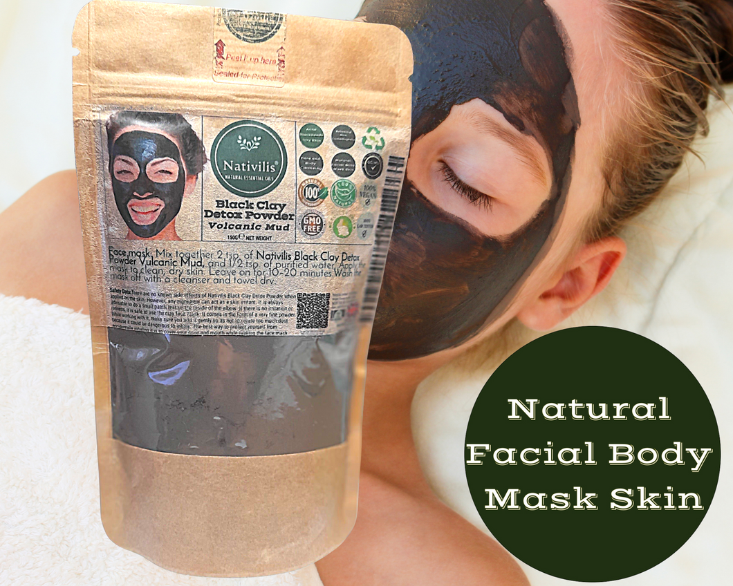 Black Clay Detox Powder | Black Clay | Nativilis Natural Essential Oils