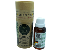 Load image into Gallery viewer, Nativilis Copaiba Ätherisches Balsamöl - Muskel- und Gelenkschmerzen - anti-aging brauner fleck auf der haut akne dermatitis melasma - Pilzinfektionen – Durchblutung von Krampfadern -Aromatherapie-Öl
