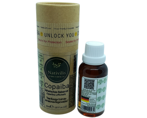 Nativilis Copaiba Ätherisches Balsamöl - Muskel- und Gelenkschmerzen - anti-aging brauner fleck auf der haut akne dermatitis melasma - Pilzinfektionen – Durchblutung von Krampfadern -Aromatherapie-Öl