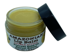 Load image into Gallery viewer, Nativilis AMAZONIAN LIP BALM DOUBLE ACTION FORMULA WITH PRACAXI SEED OIL (Pentaclethra macroloba) + BACURI BUTTER (Platonia insignis) Moisturises Dry Lips and Heals Chapped Lips - Toned Lips - Copaiba
