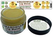 Load image into Gallery viewer, Nativilis AMAZONIAN LIP BALM DOUBLE ACTION FORMULA WITH PRACAXI SEED OIL (Pentaclethra macroloba) + BACURI BUTTER (Platonia insignis) Moisturises Dry Lips and Heals Chapped Lips - Toned Lips - Copaiba
