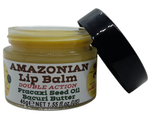 Load image into Gallery viewer, Nativilis AMAZONIAN LIP BALM DOUBLE ACTION FORMULA WITH PRACAXI SEED OIL (Pentaclethra macroloba) + BACURI BUTTER (Platonia insignis) Moisturises Dry Lips and Heals Chapped Lips - Toned Lips - Copaiba
