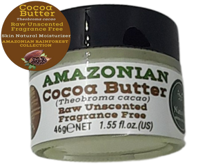 Nativilis Amazonian Cocoa Butter Raw Unscented Fragrance Free (Theobroma cacao) Skin Natural Moisturizer Replenishing skin's moisture protecting your skin improving elasticity – Copaiba properties