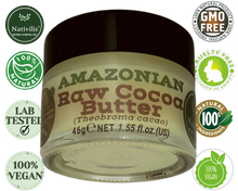 Load image into Gallery viewer, Products Nativilis Amazonian Cocoa Butter Raw (Theobroma cacao) Skin Natural Moisturizer Replenishing skin&#39;s moisture protecting your skin improving elasticity – Copaiba properties
